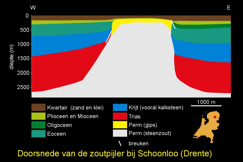 zoutpijler schoonloo doorsnede