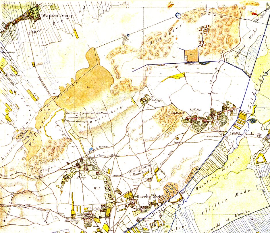 oude Fransekaart_Holtingerzand 1812