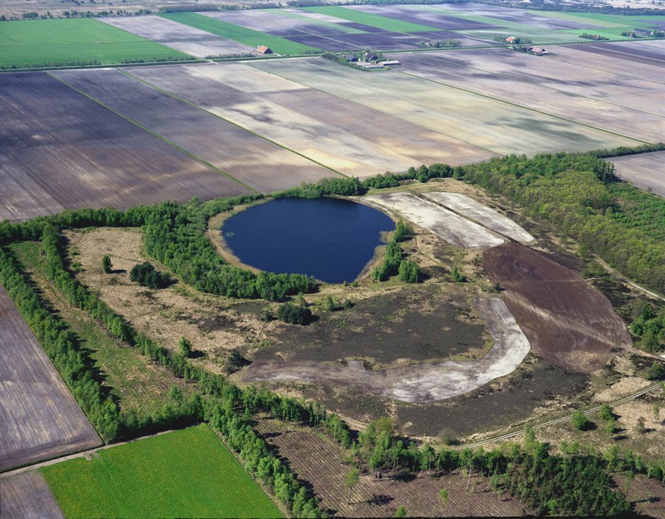 Mekelermeer pingo-ruíne Foto Paul Paris
