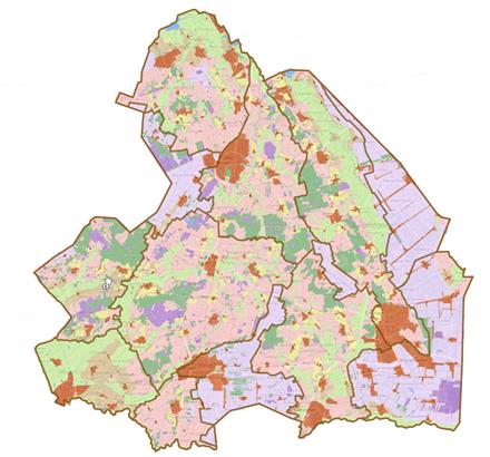 Gebiedsindeling op basis van landschappelijke ondergrond