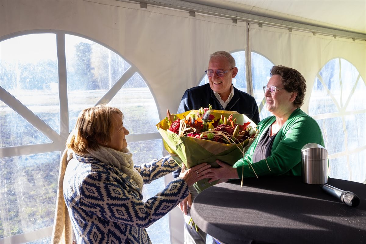 prijswinnaar de heer Weidijk