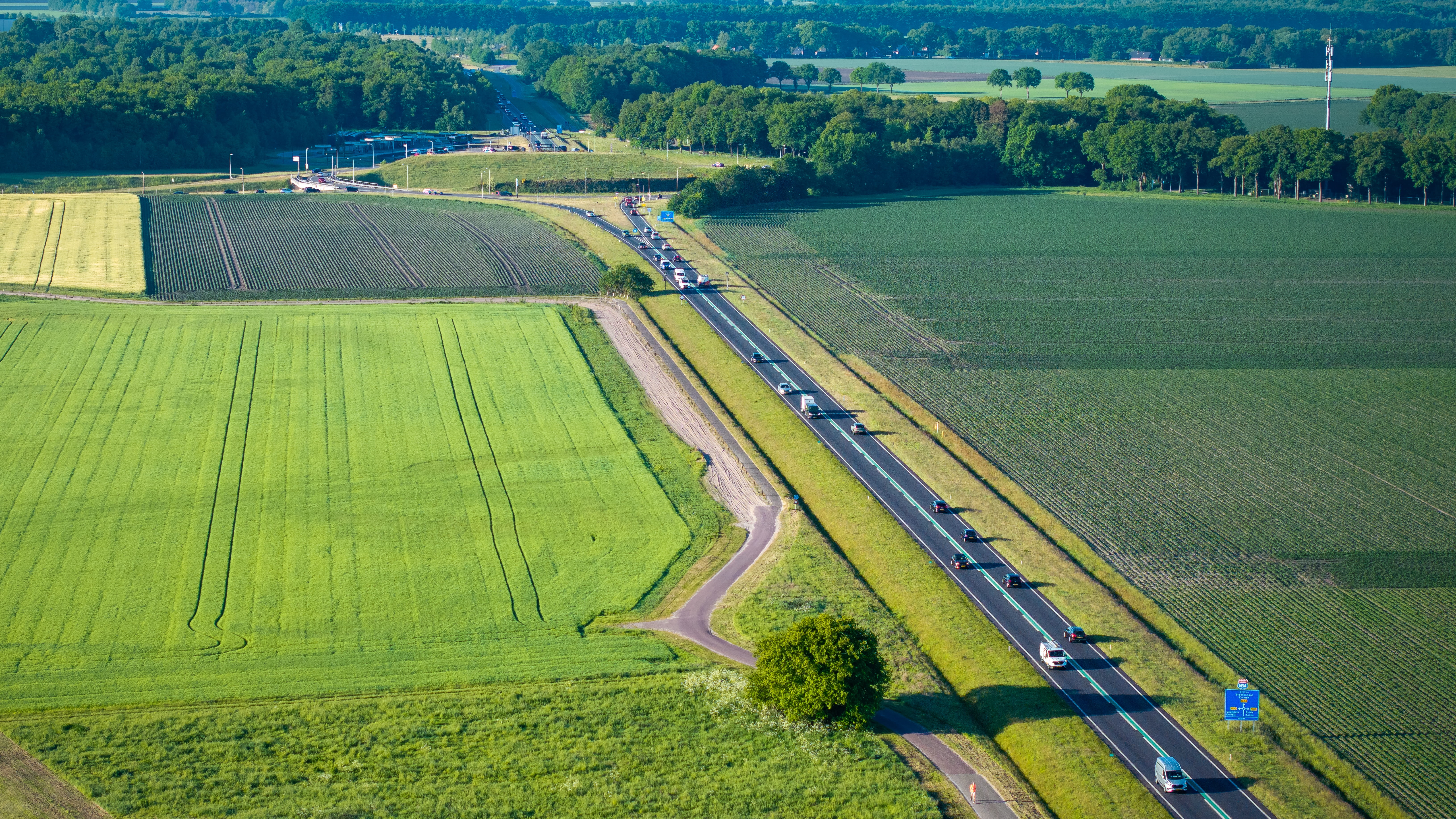 N34 tussen De Punt (A28) en verkeersplein Gieten afgesloten in augustus en september