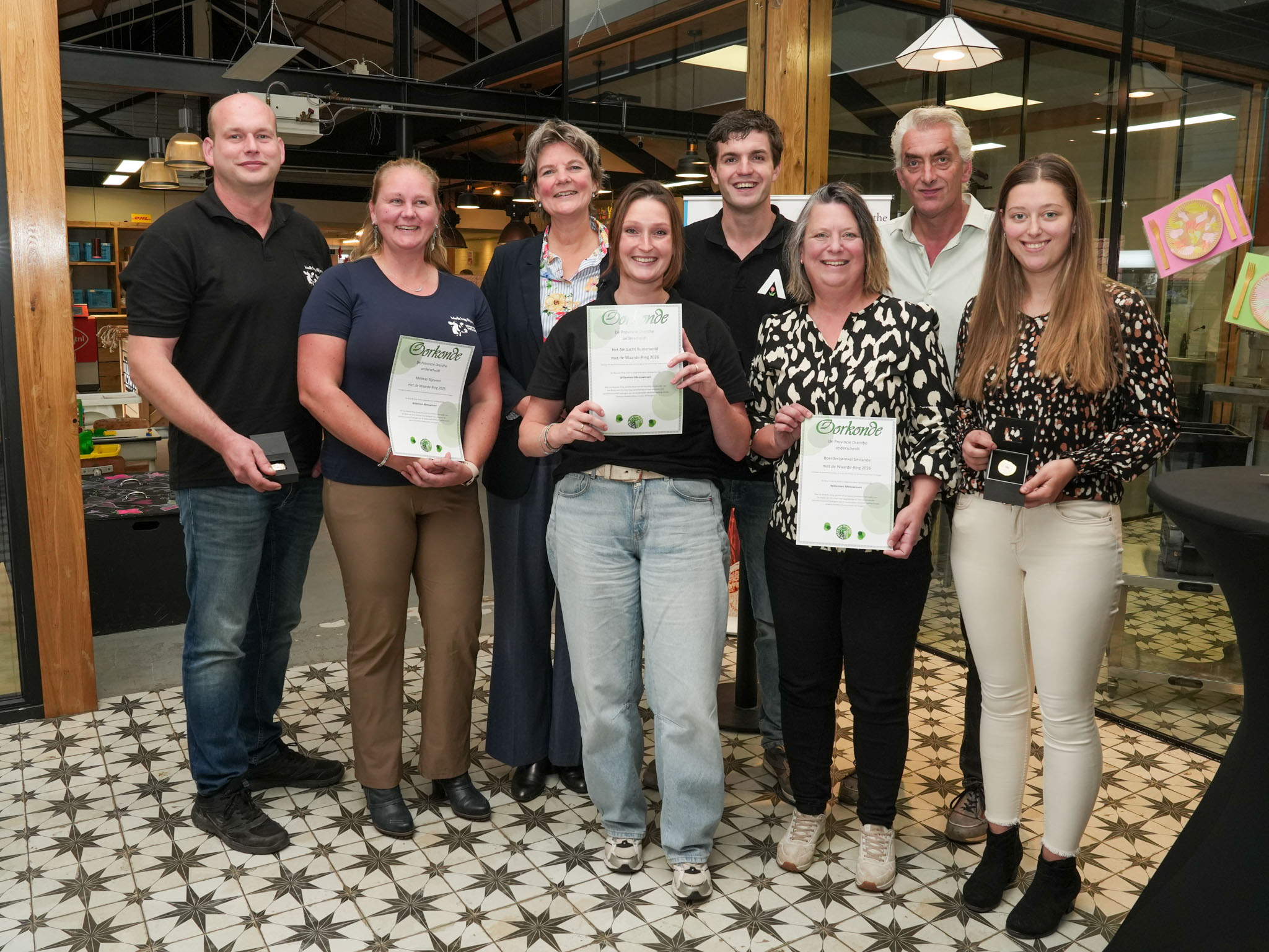 Waarde-ring 2026 voor Het Ambacht Ruinerwold, Melktap Nijeveen en Boerderijwinkel Smilandetikel
